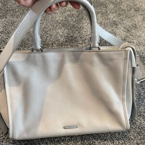 Blue gray Rebecca Minkoff leather handbag